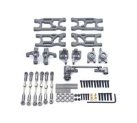RC Upgrade Parts For LC 1/14 Metal For Swing Arms Steering Cups C-shaped Seats Components Connecting Rods Bearings Rc Car For Racing Parts Replacement(Gray)