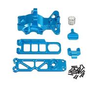 RC Upgrade Parts For MJX For Hyper Go 16207 08 H16 H16BM H16PL H16V3 M162 M163 1/16 Front Upper Gearbox Cover Battery Clip RC Upgrade Metal Accessories(Blue)