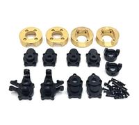 RC Upgrade Parts For MJX H8H For Yikong YK4082 YK4083 1/8 For Absima CR1.8 For Yucatan Metal Portal Axle Gear Housing Brass Weight RC Car Upgrade Parts(Black)