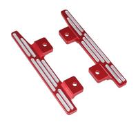 RC Upgrade Parts For MN82 LC79 For MN78 1/12 Aluminum Side Pedal Modification Left Right Foot Pedals RC Crawler Car Replacement Upgrade Parts(Red)