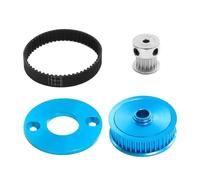 RC Upgrade Parts For Tamiya For TT-02 1/10 Low Noise Belt Drive 16T 40T Transmission Gears System RC Car DIY Modify Upgrade Parts(Blue)