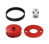 RC Upgrade Parts For Tamiya For TT-02 1/10 Low Noise Belt Drive 16T 40T Transmission Gears System RC Car DIY Modify Upgrade Parts(Red)