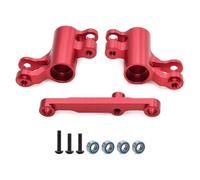 RC Upgrade Parts For Traxxas For Mini For Maxx For XRT 10743 Aluminum Alloy Bellcranks Steering Assembly Monster Truck RC Car Upgrade Parts Accessories(Red)