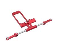 RC Upgrade Parts For Vanquish For Phoenix VS4-10 F10 1/10 Aluminium Servo Mount Scale Hydraulic Steering Link RC Crawler Portal Axle DIY Upgrade(Red)