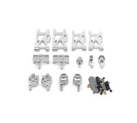 RC Upgrade Parts For WLtoys 144010 144001 02 124017-16-18 124019 Metal Remote Control Car Upgrade Six Piece Kit Accessories Parts Replacement(Silver)