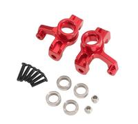 RC Upgrade Parts For Wltoys 144016 144018 Metal Steering Cup Block Comes With Bearings RC Car Tracked Vehicles Parts Accessories Upgrades Replacement Repair(Red)