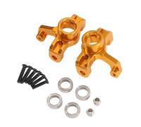 RC Upgrade Parts For Wltoys 144016 144018 Metal Steering Cup Block Comes With Bearings RC Car Tracked Vehicles Parts Accessories Upgrades Replacement Repair(Yellow)