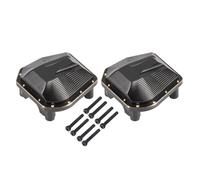 Rc Upgrade Spare For Axial For SCX10 PRO 4x4 For LCG 1/10 Scale 33g Black Brass Diff Cover RC Comp Crawler Chassis Front Rear Axle Upgrade Parts(2PCS)