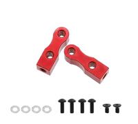 Rc Upgrade Spare For Tamiya For TT01 For TT02 1/10 Aluminum Alloy Servo Mount Bracket Fixed Frame RC Car Upgrade Parts Accessories(Red)