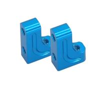 Rc Upgrade Spare For Tamiya For TT02 XV01 TB03 For TT-02 XV-01 TB-03 1/10 2Pcs Metal Servo Bracket Servo Fixing Bracket Suitable RC Car Parts Accessories(Blue)