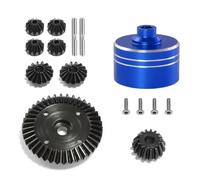 Rc Upgrade Spare Parts For Tamiya XV02 For TT02 For TT02B 1/10 RC Car Upgrade Parts Differential Teeth Shell + Gear Bevel Kit Accessories Replacement Repair(Blue)