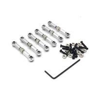Rc Upgrade Spare Parts For WLtoys 184011 A949 A959 A969 A979 K929 RC Car Part Remote Control Accessories Metal Upgrade Retrofit Adjustable Pull Rod(Silver)
