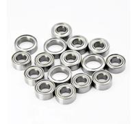 Rc Upgraded Bearings For Tamiya For TT-02 TT-02D 1/10 16pcs Miniature Ball Bearings Kit Sealed Bearing RC Car Upgrades Parts Accessories Model