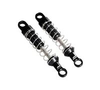 Rc Upgrades Parts For MN 78 1/12 RC Car Front And Rear External For Spring Shock Absorber Metal Upgrade Modification Parts Accessories(Black)