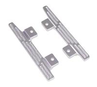 Rc Upgrades Parts For MN 82 For MN82 LC79 For MN78 1/12 RC Crawler Car Replacement Upgrade Parts Aluminum Side Pedal Modification Left Right Foot Pedals(Silver)