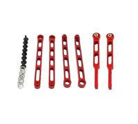 Rc Upgrades Parts For MN MN82T LC79 MN82S For MN82 Pro For 1/12 RC Car Parts Metal Upgrade Wheel/Axle Drive Shaft Shock Absorber Pull Rod Set(Red)