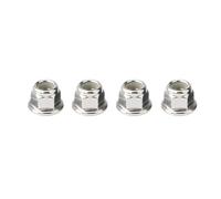 Rc Upgrades Parts For TRX4 For TRX6 For SCX10 90046 104009 For DBX-10 1/10 4Pcs Metal M4 Wheel Lock Nut RC Car 4mm Screw Hole Flange Parts(4pcs-Steel)