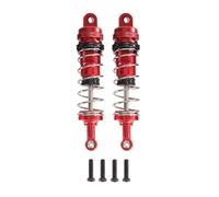 Rc Upgrades Parts For WLtoys 144001 144002 144010 124019 124017 2PCS Metal Upgrade Parts Oil Type Shock Adjustable Absorber RC Car Accessories(Red)