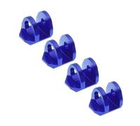 Rc Upgrades Spare For Arrma For Granite For Grom For Typhon 1/18 /1/14 4pcs Aluminum Alloy Shock Cap Protector Reinforced Guard Rc Parts(Blue)