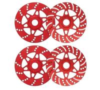 Rc Upgrades Spare For Arrma For Infraction For Limitless For Felony For Typhon 1/7 1/8 Metal Brake Disc Wheel Hex Hub Adapter 17mm RC Upgrade Parts(Red)