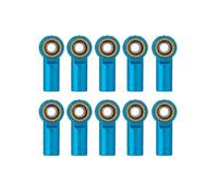 Rc Upgrades Spare For Axial For Tamiya For SCX10 D90 CC01 1/10 Metal Link Tie Rod End Ball Joint Ends RC Car Boat Airplane Parts(M3 Blue)