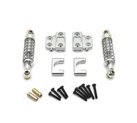 Rc Upgrades Spare For MN82 LC79 1/12 RC Car Metal Rear Axle Shock Absorber And Fixed For Seat Mount Bracket Set Upgrade Parts Accessories(Silver)