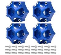 Rc Upgrades Spare For Pro-Line For Racing PRO633701 PL28 MX28 1/10 4 Pcs Aluminum 6x30 To 12mm Hex Adapter RC Car Repair Modify Upgrade Parts(Blue)