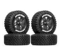 Rc Upgrades Spare For Traxxas For Slash For Arrma For Senton For HuanQi 727 For Vkar 10sc For HPI For HSP 112mm Tire Wheel Tyre Hex Rim RC Car(Black)