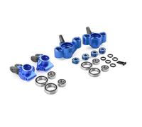 RC Upgrades Spare Parts For Arrma 1/8 For Kraton For Outcast For Notorious For BLX 6S Metal Steering Steering Blocks Rear Hub Carrier RC Car Upgrade Parts(Blue,Front and Rear)