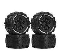 RC Upgrades Spare Parts For Arrma 2S For Typhon For Grom ARA2106 1/18 4Pcs Little Typhoon For Thunder God Wheel For Rock Tire W215 Upgrade Off-Road RC Tires(Black)