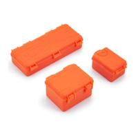 RC Upgrades Spare Parts For Axial For SCX10 90046 For Tamiya CC01 For TRX-4 For TRX-6 D90 D110 1/10 Rc 1:10 Decor Accessories Plastic Box RC Truck Part(Orange)