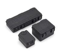 RC Upgrades Spare Parts For Axial For SCX10 90046 For Tamiya CC01 For TRX-4 For TRX-6 D90 D110 1/10 Rc 1:10 Decor Accessories Plastic Box RC Truck Part(Black)
