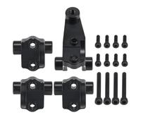 RC Upgrades Spare Parts For Bronco For Defender For TRX4 1/10 RC 4Pcs Black Brass Link Mounts Front Rear Axle Suspension Mounting Set Crawler For Chassis Upgrade