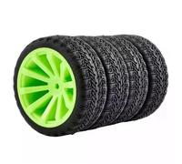 RC Upgrades Spare Parts For HSP 94123 94122 Cherry Blossom D3 D4 6087 1:10 Flat Tires Touring Car Road For Racing For Street Tires(Green)