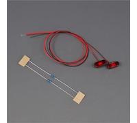 RC Upgrades Spare Parts For Tamiya 1/14 Warning Light Danger Light Position Light RC Tractor Truck DIY RC Upgrade Modification Parts(Red)