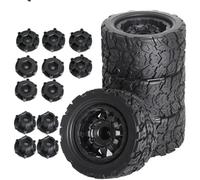 RC Upgrades Spare Parts For Tamiya For HPI For Kyosho For Arrma 1/10 4pcs 1:10 RC For Universal Tyres Trucks 12-14mm Adaptor Plastic Tire Replace(Type B)