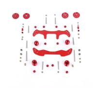 RC Upgrades Spare Parts For Tamiya For Mini 4WD 1 Set Of MA/AR Chassis Upgrade Including FRP/Rollers/Damper Kit Suitable Car Models(Red)