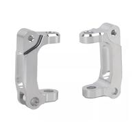 RC Upgrades Spare Parts For Tamiya GF-02 GF-01 WR-02 Aluminum Front Rear Uprights Knuckles Arms C-Hubs Modification Replacement Upgrades(Silver)