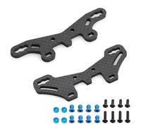 RC Upgrades Spare Parts For Tamiya TT02S TT02SR For TT-02 Type-S For TT-02 Type-SR 1/10 Carbon Fiber Front And Rear Shock Tower Plate RC Car Upgrade Parts(1set)