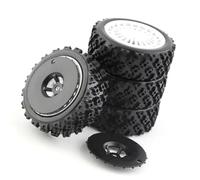 RC Upgrades Spare Parts For Tamiya XV01 TA06 For TT01 TT01E For TT02 For TT02B PTG-2 1/10 RC For Racing Car 4 Pcs 72mm Rubber Tire Wheel Tyre Upgrades Parts Accessories(Black)