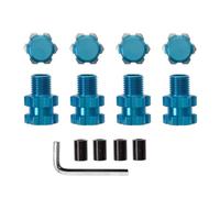 RC Upgrades Spare Parts For Traxxas For Maxx 1/10 Metal 17mm Splined Wheel Hex Hub Extended Adapter 8956 RC Car Upgrade Replacement Parts(Blue)
