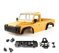 RC Upgrades Spare Parts For Traxxas For TRX4 For Defender RD110 1/10 324mm Wheelbase 2 Doors For Pickup Truck Body Shell RC Crawler Car Parts(Yellow)