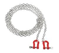 RC Upgrades Spare Parts For TRX4 For SCX10 1/10 Rescue Hook Trailer Hook Trailer Chain Rope For Climbing Car Decoration Parts Mood Parts(Red,Type e)