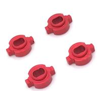 RC Upgrades Spare Parts For ZERO-Z For MINI-Z MR-03 Wheel Conversion For AWD Wheels Metal Upgrade Converter Modification Accessories(Red)