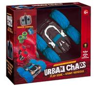 RC Urban Chaos Stunt Car 360, Remote Control Flip Slide Stunt Vehicle, Multi-Directional RC Car Toy for Kids, High Speed Electric rc stunt car Gift with Lights, Dual Sided, Off Road for Kids. (Blue)