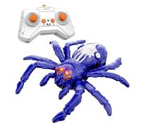 Rc Wall Climbing Spider, Remote Control Toys, Wall Crawler Robot Spider, Electric Remote Controlled Robot Spiders with LED Eyes, RC Robot Animal Toys for Kids (Purple)