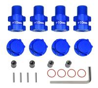 Rc Wheel Hex 10mm Extended Hub Drive 14mm to 17mm for Arrma 1/10 3S Senton/Granite/Vorteks/Infraction/Big Rock/Vendetta (Blue)