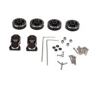 RC Wheel Hub Counterweight Brass Axle Cover Kit | Replacement for Axial SCX24 1/24 RC Vehicle | Enhances Balance & Stability | 20mm Counterweight Diameter, 72g Weight