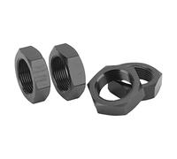Rc Wheel Nuts, 4 Pcs 24mm Wheel Hex Hub Nut Aluminum Alloy 24mm Hex Hub Rc Car Parts for ARRMA 1/5 Outcast Kraton 8s (Black)