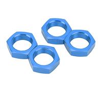 Rc Wheel Nuts, 4 Pcs 24mm Wheel Hex Hub Nut Aluminum Alloy 24mm Hex Hub Rc Car Parts for ARRMA 1/5 Outcast Kraton 8s (Dark Blue)